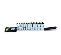 Set di bussole TOPTUL 1/2 pollici 6-kant (10-17, 19, 21, 22 mm) lang