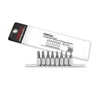 Set di bussole TORX-TAMPER TOPTUL 1/4 pollici 8Stk (T8 T10 T15 T20 T25 T27 T30 T40)
