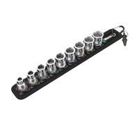 Set di bussole Wera avec fonction de reten Zyklop Belt B " Argenté