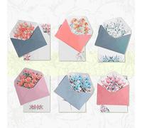 Set di buste da lettera da 36 fogli, inclusi 24 fogli di carta da lettere A5, 12 buste regalo per ufficio/casa/scuola/inviti, carta da lettere a righe per cancelleria da lettere