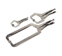 Sealey AK66 3pc Bloccaggio C Morsetti Grips Regolabile - Saldatura Lavorazione