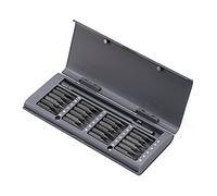 Set di cacciavite 24 in 1 Cacciavite magnetico Bit Set Precision Phillips Torx Hex Cacciavite Hex Bits riparazione telefono PC Strumenti Per il fai da te e la riparazione dei cavi(Szary)