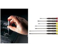 Set di cacciavite elettronico C.K 7 -Parte costituito da: slot: 2,5 x 75 - 3.0 x 100 - 3.0 x 150 - (T4883X) NEW