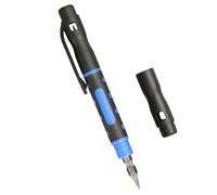 Set di cacciaviti 4 in 1 a forma di penna, con punte magnetiche ergonomiche a doppio lato per riparazione e installazione