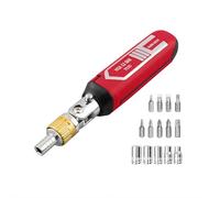 Set di cacciaviti a cricchetto 14 in 1, cacciavite multifunzione tutto in uno con Phillips, testa piatta, torx, esagonale, quadrato, girevole a 180 gradi, set di cacciaviti ad angolo regolabile