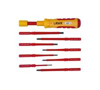 Set Di Cacciaviti A Cricchetto Isolati VDE Laser 1-6Nm 9pz 9167
