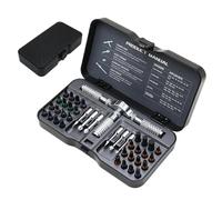 Set di cacciaviti a cricchetto, kit di punte per mobili, set di cacciaviti magnetici ergonomici a cricchetto 40 in 1 per elettricisti, edilizia, lavorazione del legno, industria, elettronica