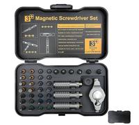 Set di cacciaviti a cricchetto magnetici 39 pezzi magnetici rimovibili | Cacciavite Set combinato per Elettronica, Computer, Telefono, Batteria, Dispositivi, Auto, Camion,