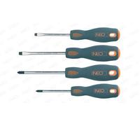 SET DI CACCIAVITI A FINESTRA E A LAMA PIATTA, 4 PEZZI - T N04-204