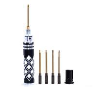 Set di cacciaviti compatti 5 in 1 per compiti di precisione, perfetto per gli appassionati di modelli (blu)