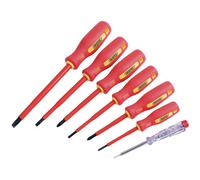 Set Di Cacciaviti Completamente Isolati Draper Con Tester Di Rete 7 Pezzi 46540