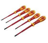 Set Di Cacciaviti Dextro VDE Slim Fenduti / Pozidriv, 5 Pezzi - CK TOOLS