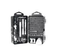 Set di cacciaviti di precisione 115 in 1 per elettronica, PC, laptop, telefono, MacBook, kit di strumenti professionali per ogni attività (grigio)