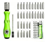 Set di cacciaviti di precisione 32 in 1 - Mini cacciavite magnetico a croce e testa piatta, utilizzato per riparazione di strumenti come automobili, mobili, smartphone, fotocamere, ecc., essenziale