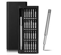 Set di Cacciaviti di Precisione,Mini Cacciaviti,Kit di Riparazione Portatile 24 in 1,con T2/T3/T4/T5/T6/T8/T10/T15,Phillips PH000/PH00/PH0/PH1/PH2,Triwing Y1,etc,per Phone,PC,Orologiaio