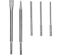 Bosch Professional Accessories SDS-Plus, set di punte e scalpello, 5 pezzi