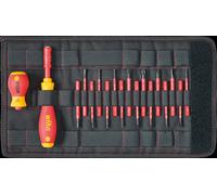 WIHA 41231 - Set di punte slimVario, 18 pezzi misti, Stubby, cacciavite