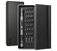 Set di cacciaviti elettrici di precisione con schermo LED, mini batteria ricaricabile 36 in 1, kit di strumenti di riparazione con 0,3 N.m, custodia in pelle e alluminio, micro cacciavite automatico