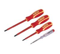 Set Di Cacciaviti Elettrici Sealey 4 Pezzi VDE Approvato S01155