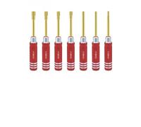 Set di cacciaviti esagonali di precisione, 7 pezzi, per modelli RC, manici in lega di alluminio con punte Ti in acciaio ad alta velocità, design ergonomico per auto RC, camion, barche, robot