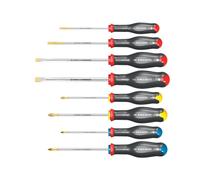 Set Di Cacciaviti Facom Protwist 8 Pezzi Slotted Phillips E Pozidriv FCMATJ8PB