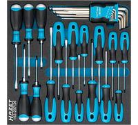 Set di cacciaviti HAZET 163-297/26 | set da 26 pezzi | azionamento: profilo a taglio, profilo a croce, profilo esagonale interno, profilo Torx interno | per ogni tipo e dimensione di vite".