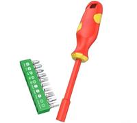 Set di cacciaviti isolati 1000 V conforme alle norme VDE con supporto magnetico e robusta struttura in acciaio legato