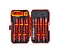 Set di cacciaviti isolati 13 in 1 ad alta tensione 1000 V Kit di attrezzi multiuso con custodia per elettricisti Riparazione domestica Strumento cacciavite resistente ad alte tensioni