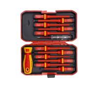Set di cacciaviti isolati 13 in 1 ad alta tensione 1000 V Toolkit multiuso con custodia per elettricisti Riparazione domestica Kit di cacciaviti isolati professionali
