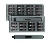 Set di cacciaviti portatili a velocità 110 giri/min a 50 punte con batterie al litio da 400 mAh e sistemi di illuminazione a LED senza ombre Coppia regolabile Cacciavite elettrico