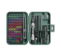 Set di cacciaviti precisione 132 in 1, kit utensili manuali professionali, punte Torx magnetiche for telefono, orologio, fotocamera, drone(Green)