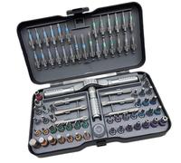 Set di cacciaviti professionali 79 in 1 con punte multiple a cricchetto, ideali per progetti di artigianato, officina, manutenzione, cricchetti, set di cacciaviti