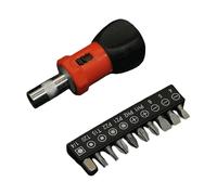 Set di cacciaviti professionali a cricchetto con punta potente, ideale per dispositivi e mobili, forte attrattore e cacciavite a cricchetto