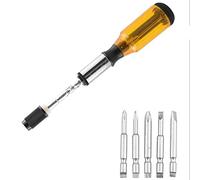 Set di cacciaviti Push Pull Cricchetto 5 in 1 Bit Sleeve Driver Bit-Holder Socket Push Pull Cacciavite
