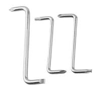 Set di cacciaviti tipo Z, 3 pezzi, chiavi a gomito piatto in acciaio inox a doppia testa, per riparazioni manuali e progetti fai da te, argento