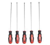Set di cacciaviti Torx extra lunghi da 400 mm con punta magnetica per riparazione, kit di utensili manuali da 3/5 pezzi con manico ergonomico in gomma e cromo vanadio A (5 pezzi per T15-For T30)