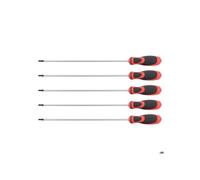 Set di cacciaviti Torx - HELLOSHOP26 - 5 pezzi - Acciaio cromo-vanadio - Lunghezza 300 mm - Impugnatura isolata
