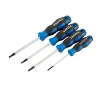 Set Di Cacciaviti Torx Star Con Impugnatura Morbida 4 Pezzi Punta Sabbiate 36851