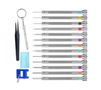 Set di cacciaviti versatili per la riparazione di gioielli e orologi tra cui utensili magnetici e pinzette in acciaio legato