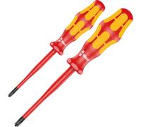 Set Di Cacciaviti Wera 05006470001 165 IS PZ/S # 1 + 2 Kraftform Plus Serie 100