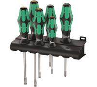 Wera 334/355/6 Kraftform Plus Lasertip Set One Size Black / Green / Silver
