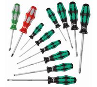 Set Di Cacciaviti Wera 334/368/12 Kraftform Plus 12 Pezzi 05347901001