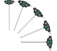 Wera Assortimento giravite Impugnatura a T Hex Plus con funzione di ritegno 454/5 HF SHK Set 1, 5pz. Quantità:1
