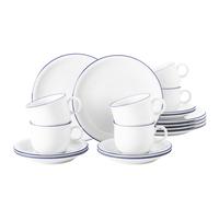 Set Di Caffè Seltmann Weiden Compact Con Bordo Blu 18 Pezzi