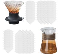 Set di caffettiera professionale con collare in legno pratico tazza filtro per caffè per la casa o l'hotel che fa la birra gradiente colore set decorazione del caffè