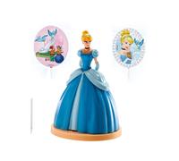 dekora-Disney Kit di Decorazione Cenerentola, Blu, 8,5 cm, Colore, 8.5 cm, 303016