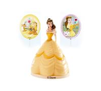 Set di Cake Topper per Decorazione di Torte. Disney La Bella e la Bestia, 8,5cm