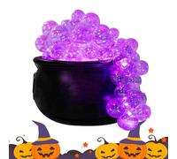 Set Di Calderone Gorgogliante Di Halloween - Grande Calderone Della Strega Con Effetto Fumo Luminoso, Treppiede Con Decorazioni Per Squisito Bollitore