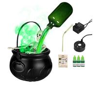 Set Di Calderoni Di Witch - Illumina La Ciotola Nera | Stretches Decor Di Calderone | Ciotola Gorgogliante Con Ornamenti Chiari | Squisito Halloween Kettle Pot Candy Portalone Per Da Letto Da