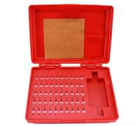 Set di calibri a perno, HFS, 50 pezzi, 0-0,2 cm, grado M0 Plus Minus per misurazione a tolleranza zero in acciaio